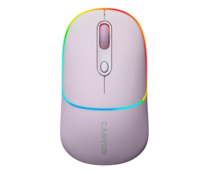 Myszka CANYON MW-22 2w1 RGB Różowa CNS-CMSW22PR